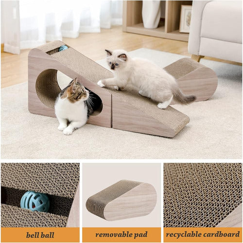 PAWZ Road Cat Scratching Post, 2 in 1 Corrugated Cat Scratcher 2