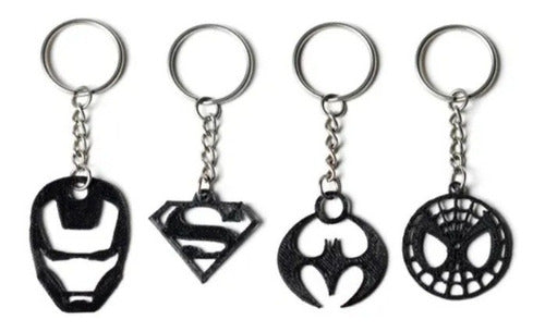 Avengers Keychain Set of 10 - Hulk, Thor, Iron Man, Captain America 0