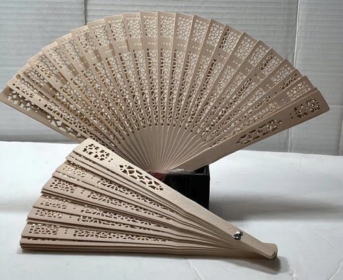 Wooden Cut-Out Handheld Fan 2