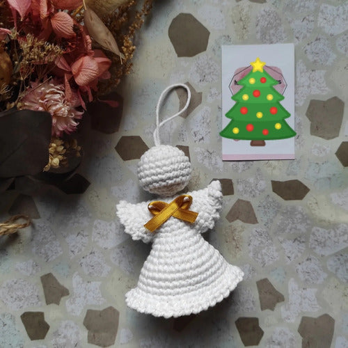 Crochet Christmas Angel Ornament 1