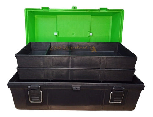 Mauri 430 L Fishing Organizer Box with 2 Foldable Trays 21