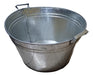 Large Galvanized Zinc Basin, Number 26 0