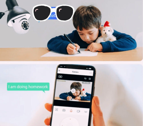 Lámpara Espía De Seguridad 360 Con Audio Y Visión Nocturna 2