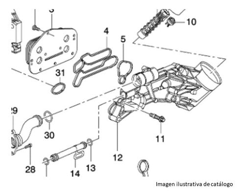 Kit De Juntas Enfriador De Aceite Orig Chevrolet Cruze 1