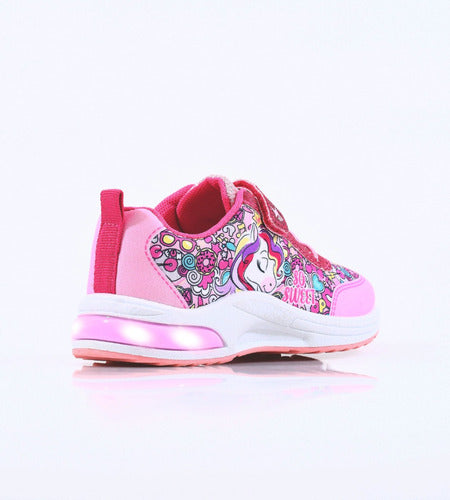 Footy Girls' LED Light-Up Unicorn Sneakers - Pop Collection 3