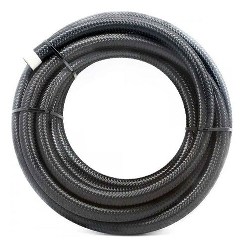 Manguera Mallada Nylon Negra Para Combustible X Mt. An8 0