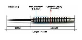 Cuesoul Dardos De Punta De Acero De Tungsteno (25 Gramos). 1