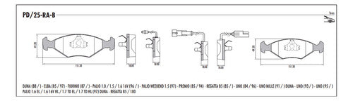 Frasle Brake Pad PD/25RAB 0