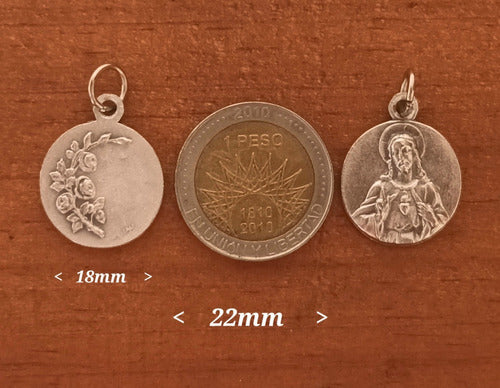 Gulnara Sagrado Corazón Medalla Zamak 19 Mm + Cadena Acero 3