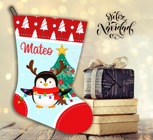 Sublimation Templates for Christmas Stocking Boots + Printed Mockup 2