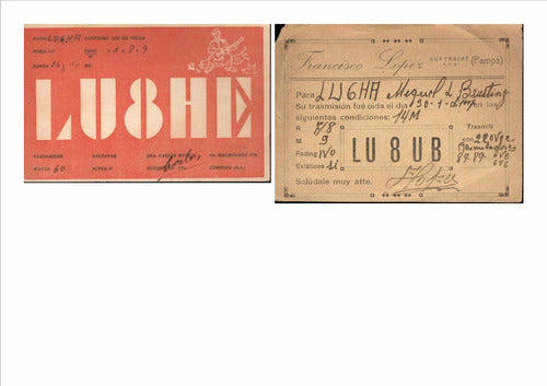 20 Tarjetas Qsl - Usuario Lu6ha (años 1946 Y 1947) 7