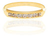 Rommanel Anillo De Oro 18k Laminado Mujer Zircon Compromiso Parejas 1