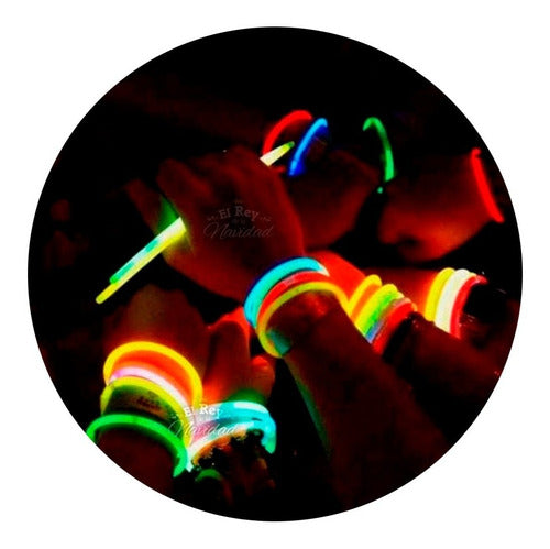 Kit Cotillon Pulseras Quimicas Luminosas Neon X 100 Unidades 0