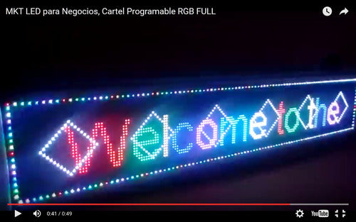 Generic Programmable LED Sign, 3 Colors Moving Text-Open 4