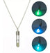 Burdah Violet Hourglass Necklace Glows in the Dark 0