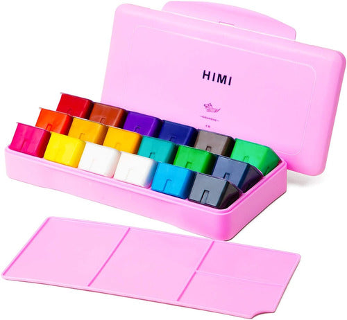 Himi Gouache  Set De 18 Colores 30cm (caja Rosa) 0