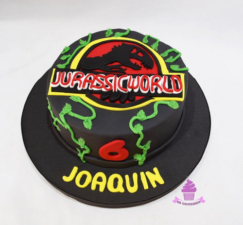 SS GOURMET Torta Jurassic World Park Tematica Dinosaurio Mundo Jurasico 0