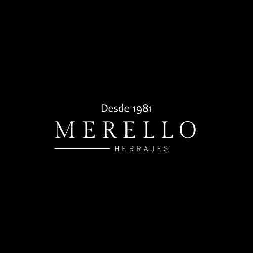 Merello Herrajes Tirador Barral Negro 96mm 2