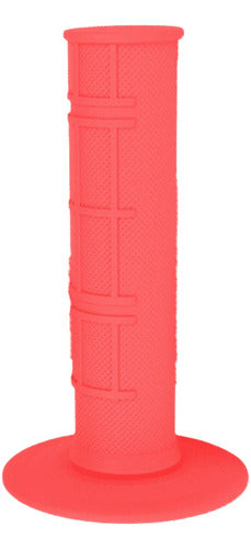 Wirtz Motocross Enduro Red Fluor Half Waffle Handlebar Grips Tornado Xtz Ttr Cr Crf Yz Yzf 1