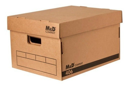 M&D 6690 Caja Archivo Kraft Alta 42x32x25 0