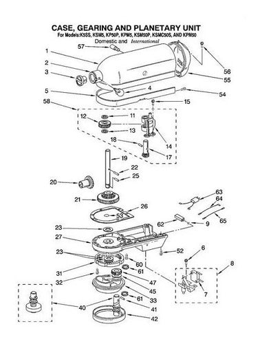 KitchenAid Replacement Gear Assembly for Mixer W10112253 5