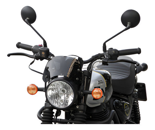 Parabrisas Royal Enfield Hunter 350 Negro Cafe Racer 0