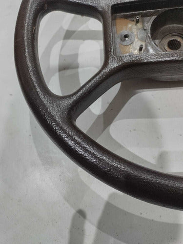 Fiat Regatta Steering Wheel Thick Grooves Brown 3