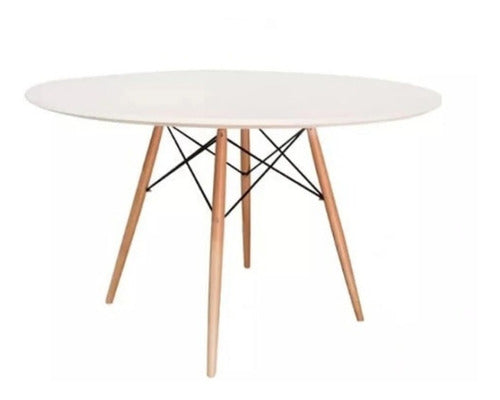 Hogaron Circular Eames Table 120 Cm (with 4 Legs) Amv 0