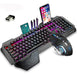 KUIYING Wireless Gaming Keyboard and Mouse with Purple LED Backlighting 0