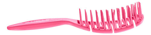 Dompel Maya Flexible Anti-Static Hair Brush - Pink 3