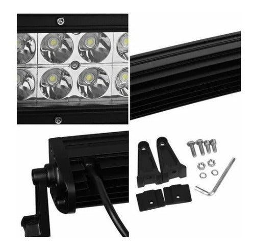 Faro Barra 40 Leds Curva 60cm 120w Camionetas 4x4 Jeep S 2