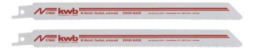 KWB Fine Cut Metal Sabre Saw Blades 153mm X2 0