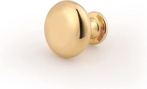 Mengico 6 Pack Kitchen Drawer Knobs Brass Gold - 29.5mm 0