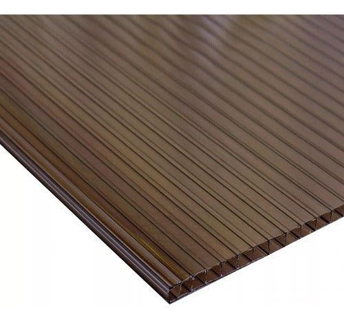 TCWEB Polycarbonate Hollow Sheet 10 mm Bronze 2.1x5.8 m 0