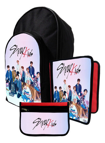 Marro Kit Backpack + Folder + Stray Kids Pencil Case #537 0