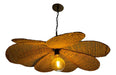Flower 8-Petal Ceiling Lamp with Jute, 90cm Diameter 0