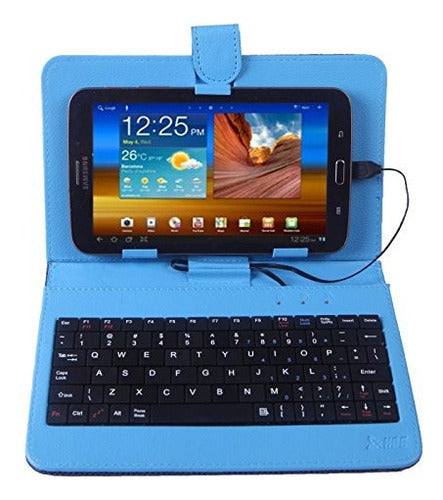 Hde Diamond Funda Cuero Tablet 7  + Teclado 4