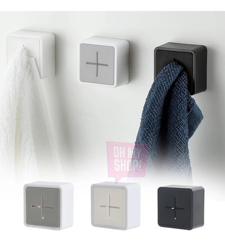 Oh My Shop! Mini Adhesive Multi-Function Towel Rack 7