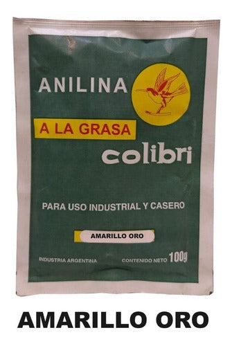 Anilina A La Grasa Colibri X 100 Grs Amarillo Oro 1