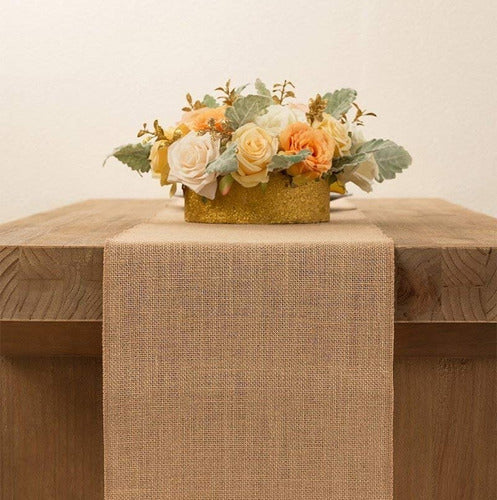 CleverClover Premium Burlap Table Runner 0.30 X 2.50 M 0