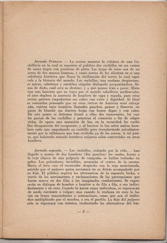 1957 Fernan Silva Valdes Vida De 2 Cuchillos Poema Dramatico 1