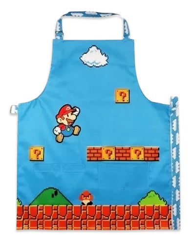 Sucede Bonito Super Mario Bros Kitchen Apron Unisex Adult 0