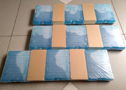 Set of 3 Hard Refrigerant Gel Packs 700g 18x14 for Cooler 8