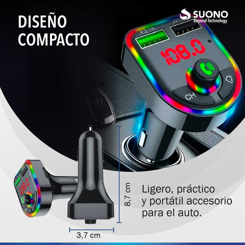 Car FM Transmitter Bluetooth Car Radio Player 6