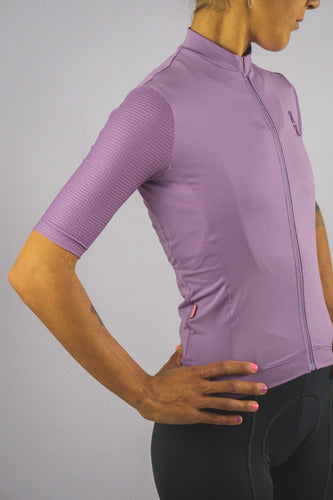 Women's Cycling Jersey Lilac Boreal Violet Keep Klimbing KK 4