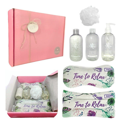 Luxury Spa Jasmine Relaxation Gift Box Set - Perfect for a Blissful Day - Kit Caja Regalo Mujer Spa Jazmín Set Relax Zen N65 Feliz Día