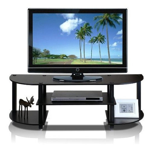 Furinno 11058EXBK TurnSTube Wide TV Entertainment Center Espresso Black 0