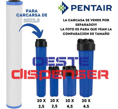 Pentair Activated Carbon Block Water Filter 20 x 2.5 Inches 3