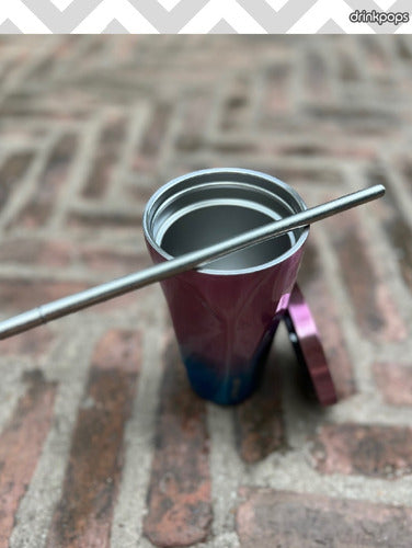 Double Layer Stainless Steel Premium Straw Cup 14