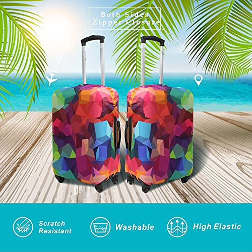 Explore Land Geometry Luggage Cover - M 1